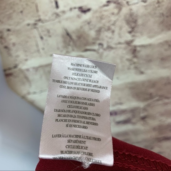 Kut from the Kloth Burgundy Wrap Long Sleeve Blouse - Picture 14 of 14